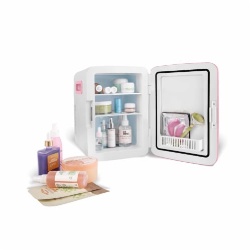 Cooluli Classic 10 Liter Portable Compact Mini Fridge - Pink Perspective: top