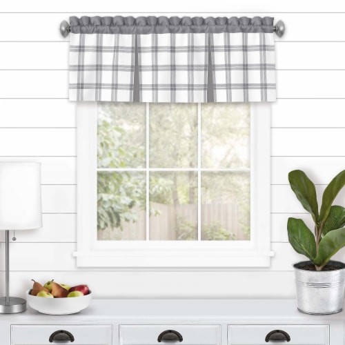 Gray kitchen curtain discount