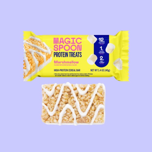 Magic Spoon® High-Protein Gluten-Free Marshmallow Cereal Treat Bar Perspective: top