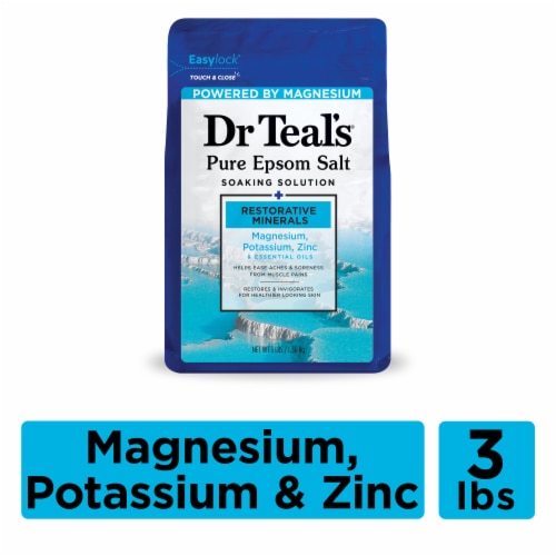 Dr Teal's® Restorative Minerals Pure Epsom Salt Soaking Solution Perspective: top