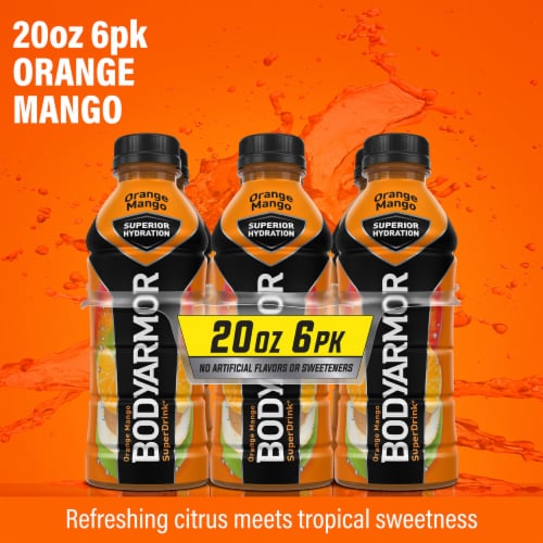 BODYARMOR® Sports Drink Orange Mango Bottles Perspective: top