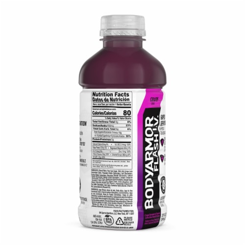 BODYARMOR® Flash I.V. Grape Sports Drink Bottle Perspective: top