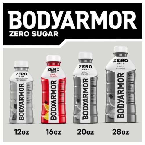 BODYARMOR® Lemon Lime Zero Sugar Sports Drink Bottle Perspective: top