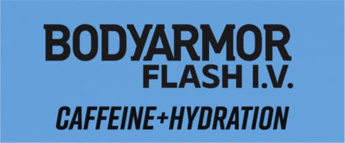 BODYARMOR Zero Sugar Caffeine Blue Raspberry Flash IV Pouches Perspective: top