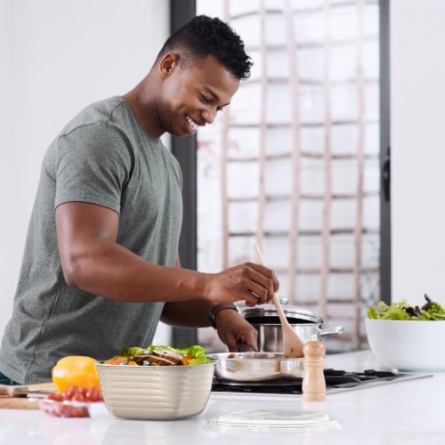Bentgo® Prep One Compartment Meal Bowls With Lids - Champagne Perspective: top