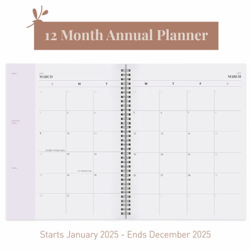 Rileys 2023 Weekly Planner - Annual Weekly & Monthly Agenda Planner (8 x 6", Lilac) Perspective: top