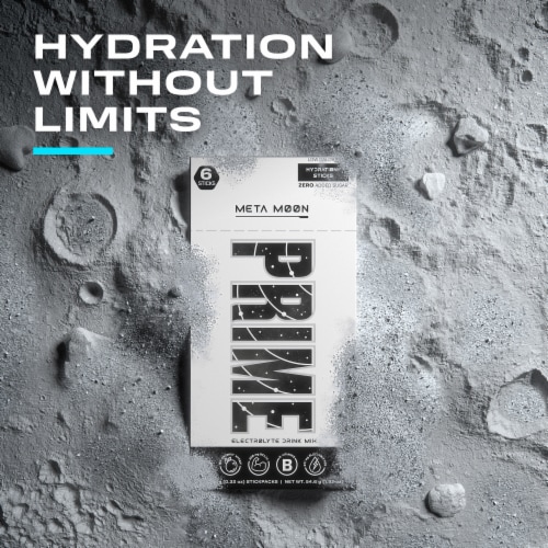 Prime Zero Added Sugar Meta Moon Drink Mix Packets Perspective: top