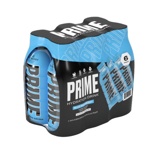 Prime Hydration Blue Raspberry Perspective: top