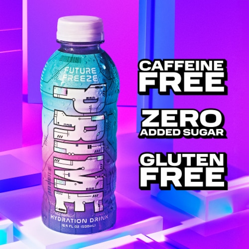 Prime Hydration Future Freeze Sports Drink Bottle Perspective: top