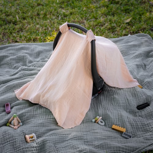 Car seat cover - Blush Perspective: top