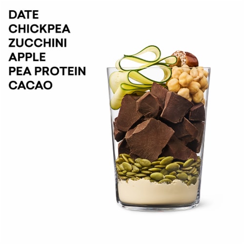 Daily Harvest Dark Chocolate Protein Smoothie Perspective: top