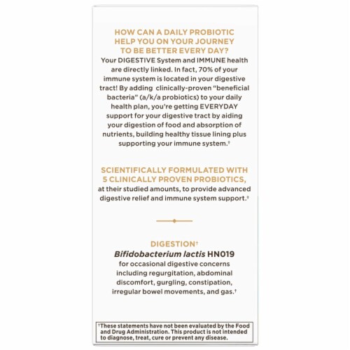 Solgar Advanced Daily Support Probiotic 30 Billion CFU 30 Vegan Caps Perspective: top