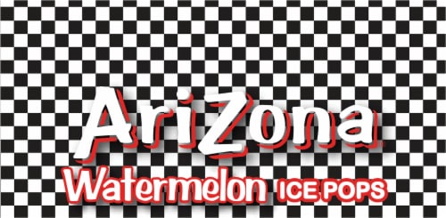 AriZona Watermelon Ice Pops Perspective: top