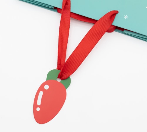 Seasonal Celebrations Holly Jolly Tree Value Cub Gift Bag Perspective: top