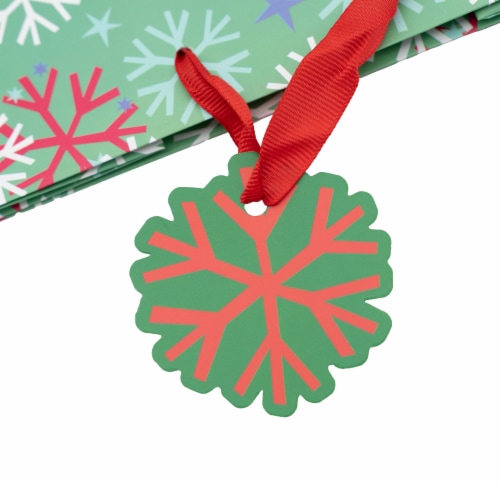 Seasonal Celebrations Snowflakes Value Cub Gift Bag Perspective: top