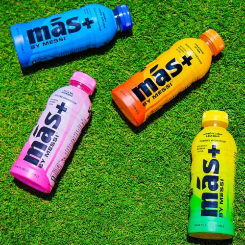 Messi™ Mas+ Limon Lime League Positive Hydration Bottle Perspective: top
