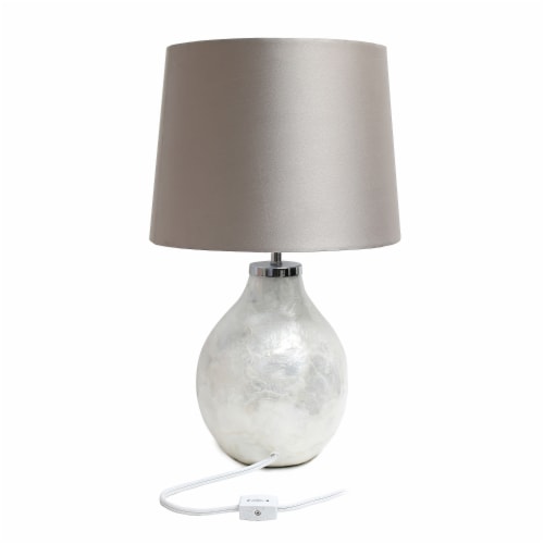 Simple Designs Incandescent Table Lamp Pearl LT3304-PRL Perspective: top