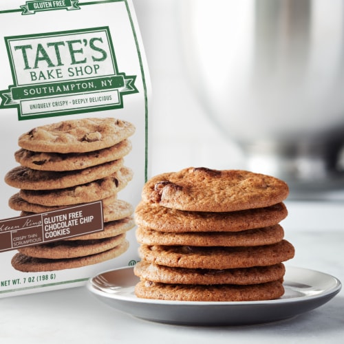 Tate's Bake Shop Gluten Free Chocolate Chip Cookies Perspective: top