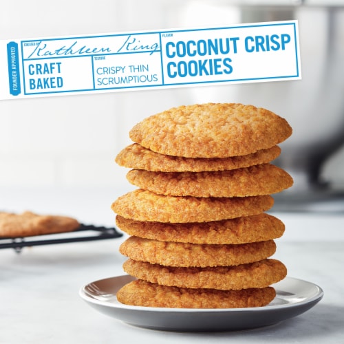 Tate's Bake Shop Coconut Crisp Cookies Perspective: top