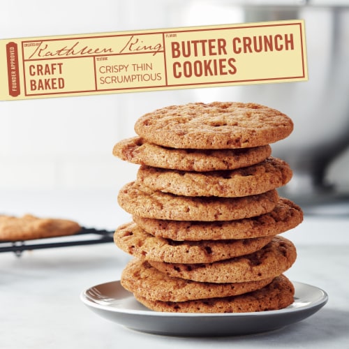 Tate's Bake Shop Butter Crunch Cookies Perspective: top