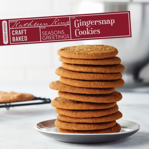 Tate's Bake Shop Gingersnap Cookies Holiday Cookies Perspective: top