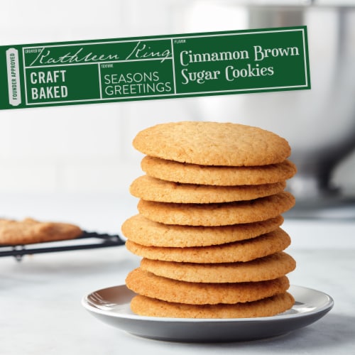 Tate's Bake Shop Cinnamon Brown Sugar Cookies Holiday Cookies Perspective: top