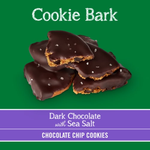 Tate's Bake Shop Bark With Dark Chocolate And Sea Salt Chocolate Chip Cookies Perspective: top