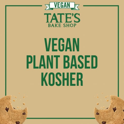 Tate's Bake Shop Vegan Chocolate Chip Cookies Perspective: top