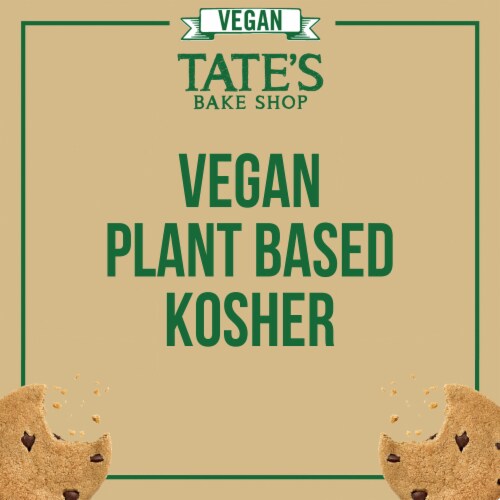 Tate's Bake Shop Vegan Chocolate Chip Cookies Perspective: top