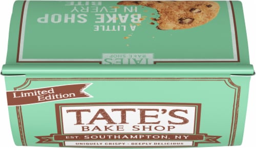 Tate's Bake Shop Limited Edition Mint Chocolate Chip Cookies Perspective: top