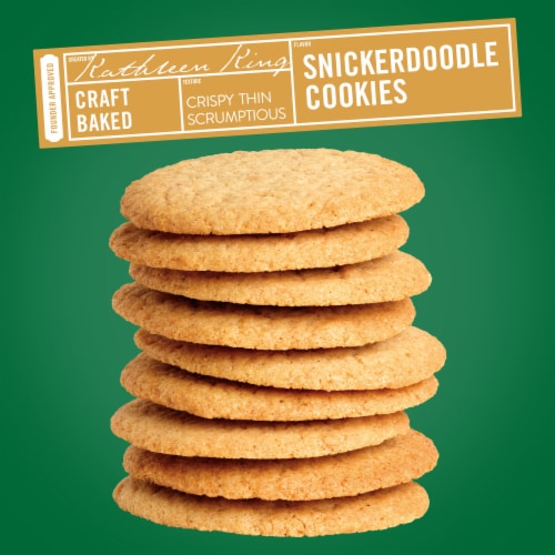 Tate's Bake Shop Snickerdoodle Cookies Perspective: top