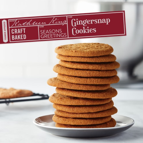Tate's Bake Shop Gingersnap Cookies Holiday Cookies Perspective: top