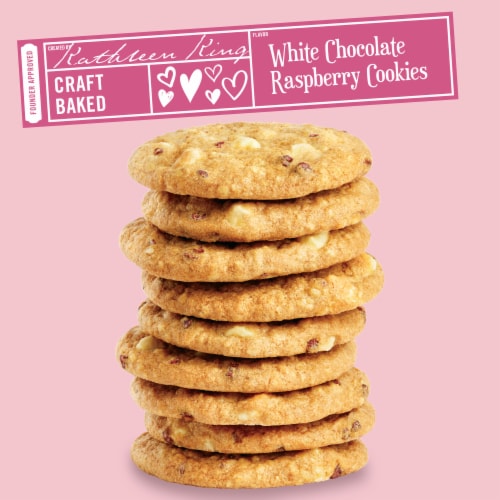 Tate's Bake Shop White Chocolate Raspberry Cookies Limited Edition Perspective: top