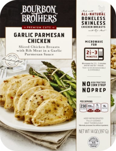Bourbon Brothers Garlic Parmesan Chicken Perspective: top