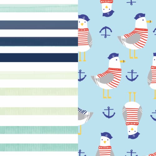 The Honest® Co. Size 3 Baby Diapers - Classic Stripes + Feeling Nauti Perspective: top
