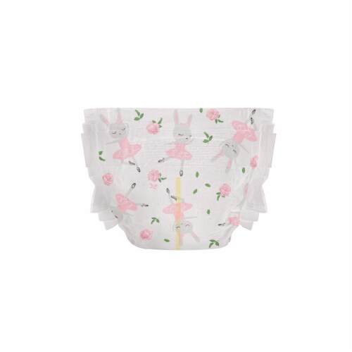 The Honest Company Clean Conscious Diapers Rose Blossom + Tutu Cute Size 1 (8-14 lbs) Perspective: top