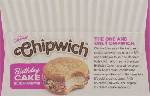 Chipwich® Birthday Cake Ice Cream Sandwich Perspective: top