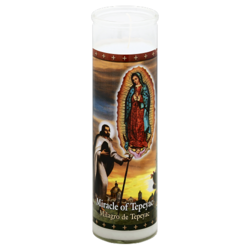 St. Jude Candle Company Miracle of Tepeyac Candle Perspective: top