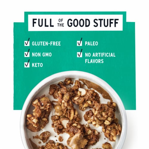 Purely Elizabeth Vanilla Almond Butter Grain Free Keto Granola Perspective: top