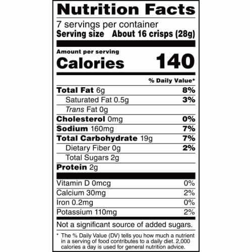 PopCorners® White Cheddar Popped Corn Chips Perspective: top