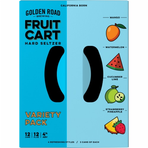 Golden Road Brewing Seltzer Hard Seltzer Variety Pack Perspective: top