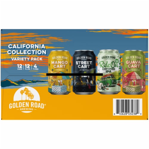 Golden Road Brewing California Classics Variety Craft Beer Perspective: top