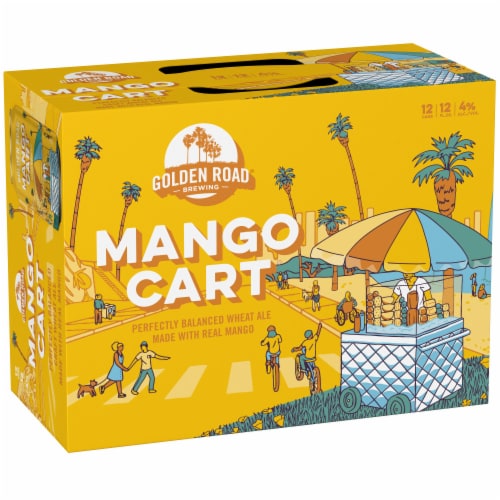 Golden Road Mango Cart Craft Beer Perspective: top