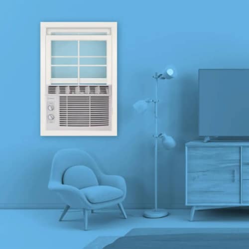 Element EWM05B 5000 BTU Window Air Conditioner Perspective: top