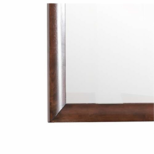 Glory Furniture Marilla Mirror in Cappuccino Perspective: top