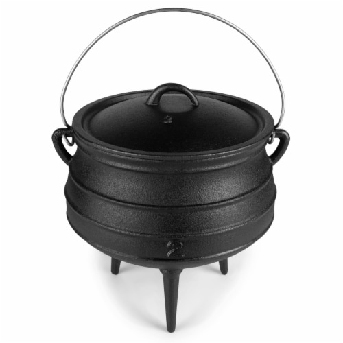 Bruntmor Black Enameled Dutch Oven Pot Set Of 2