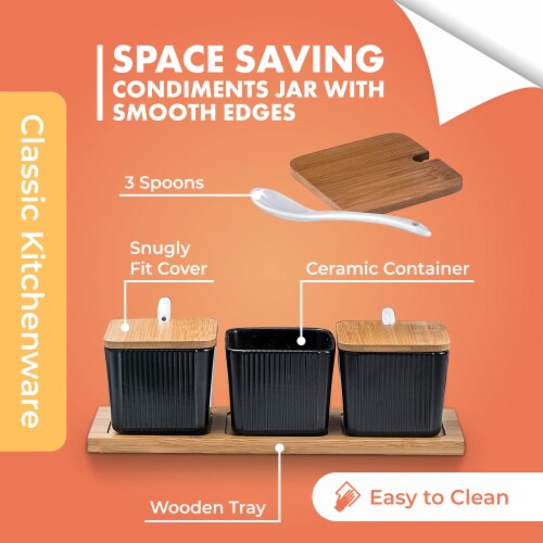 Space saving tea online coffee sugar canisters