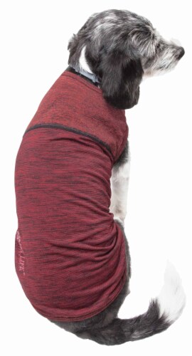 Pet Life Active Aero-Pawlse Heathered Quick-Dry Performance Dog Tank Top T-Shirt Perspective: top