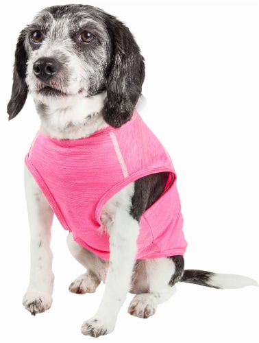 Pet Life Active Aero-Pawlse Heathered Quick-Dry Performance Dog Tank Top T-Shirt Perspective: top