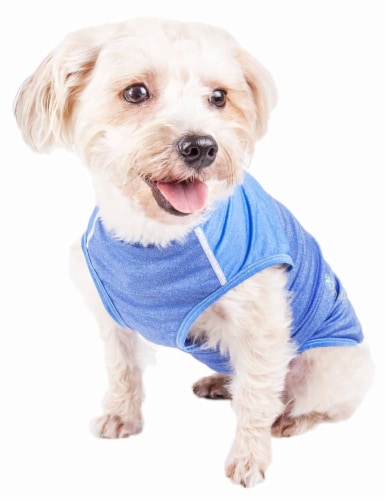 Pet Life Active Aero-Pawlse Heathered Quick-Dry Performance Dog Tank Top T-Shirt Perspective: top